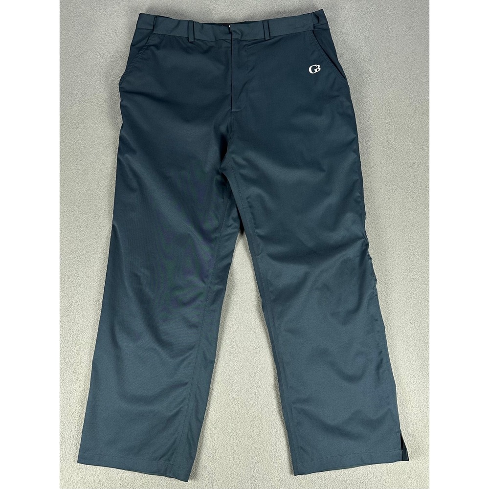 Galway Bay Golf Pants 34x30 Blue Green Polartec Power Dry Performance Rain Gear